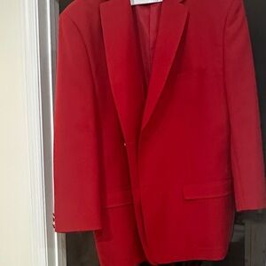 Vibrant Red Men's Blazer